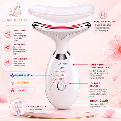 LIORA BEAUTY - Yüz Boyun Ems Güzellik Cihazı