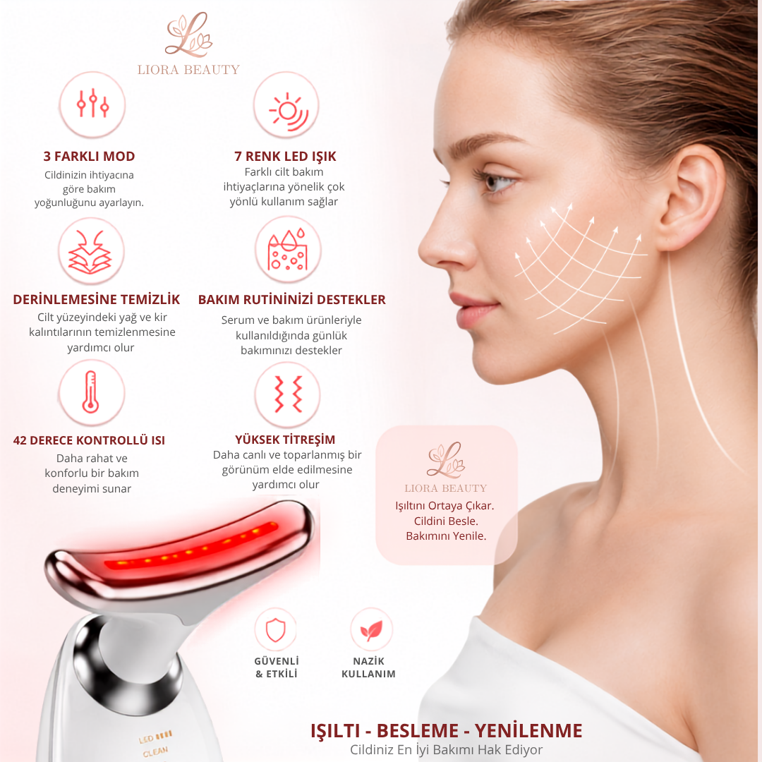 LIORA BEAUTY - Yüz Boyun Ems Güzellik Cihazı