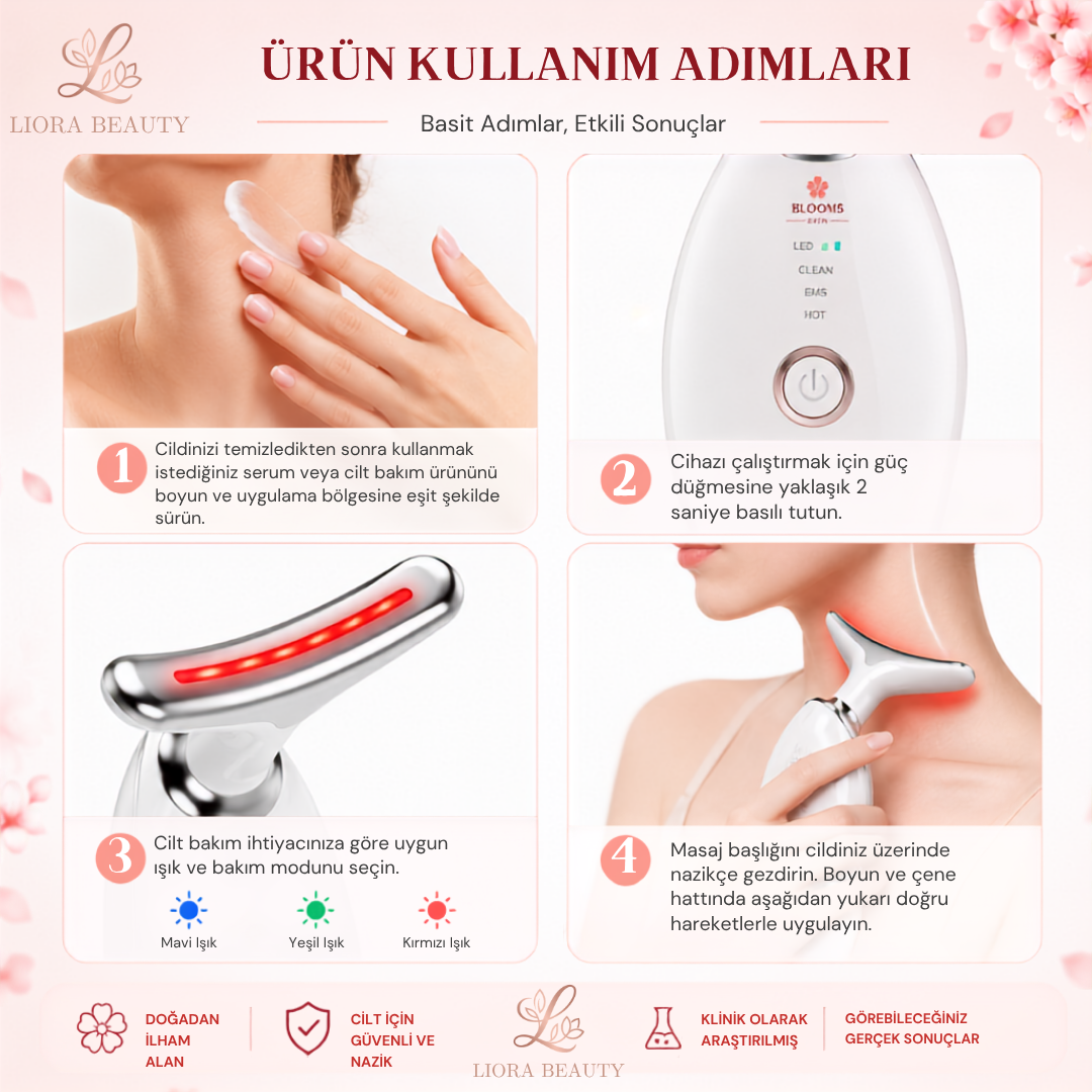 LIORA BEAUTY - Yüz Boyun Ems Güzellik Cihazı